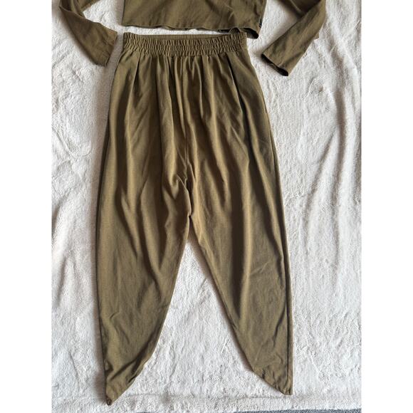 Vintage Code Nouveau 2 Pc Green Outfit Size Small 90's - Picture 9 of 9